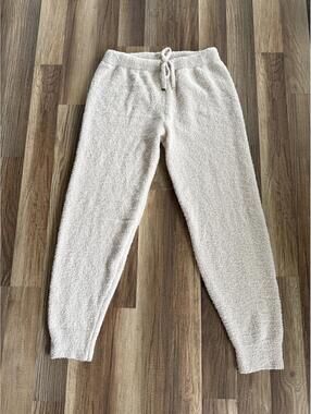 Cupcakes and Cashmere Cozy Joggers Cream Lounge Pants Soft Size S NWT